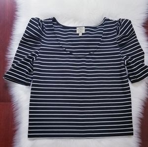 Torn by Ronny Kobo Stripe Top